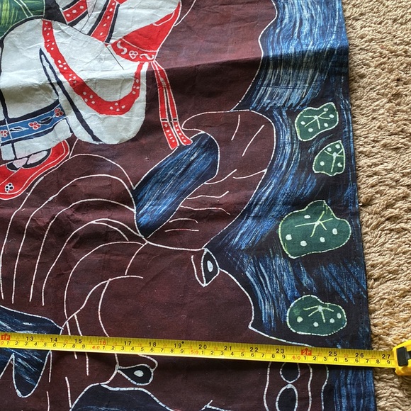 2 - Oriental Wall Hanging Cloth Tapestries - top  has opening for a Rod. - Picture 5 of 8